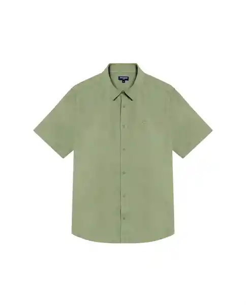 Camisa Dyed Twill Verde Yarumo Medio Talla M Chevignon