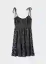 Vestido Pescador Negro Talla 21 Mango Teen Girl Mango