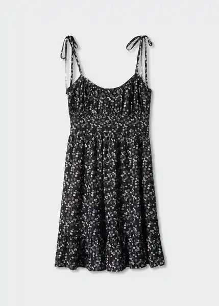 Vestido Pescador Negro Talla 21 Mango Teen Girl Mango