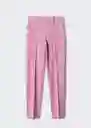 Pantalón Boreal Rosa Talla 42 Mujer Mango