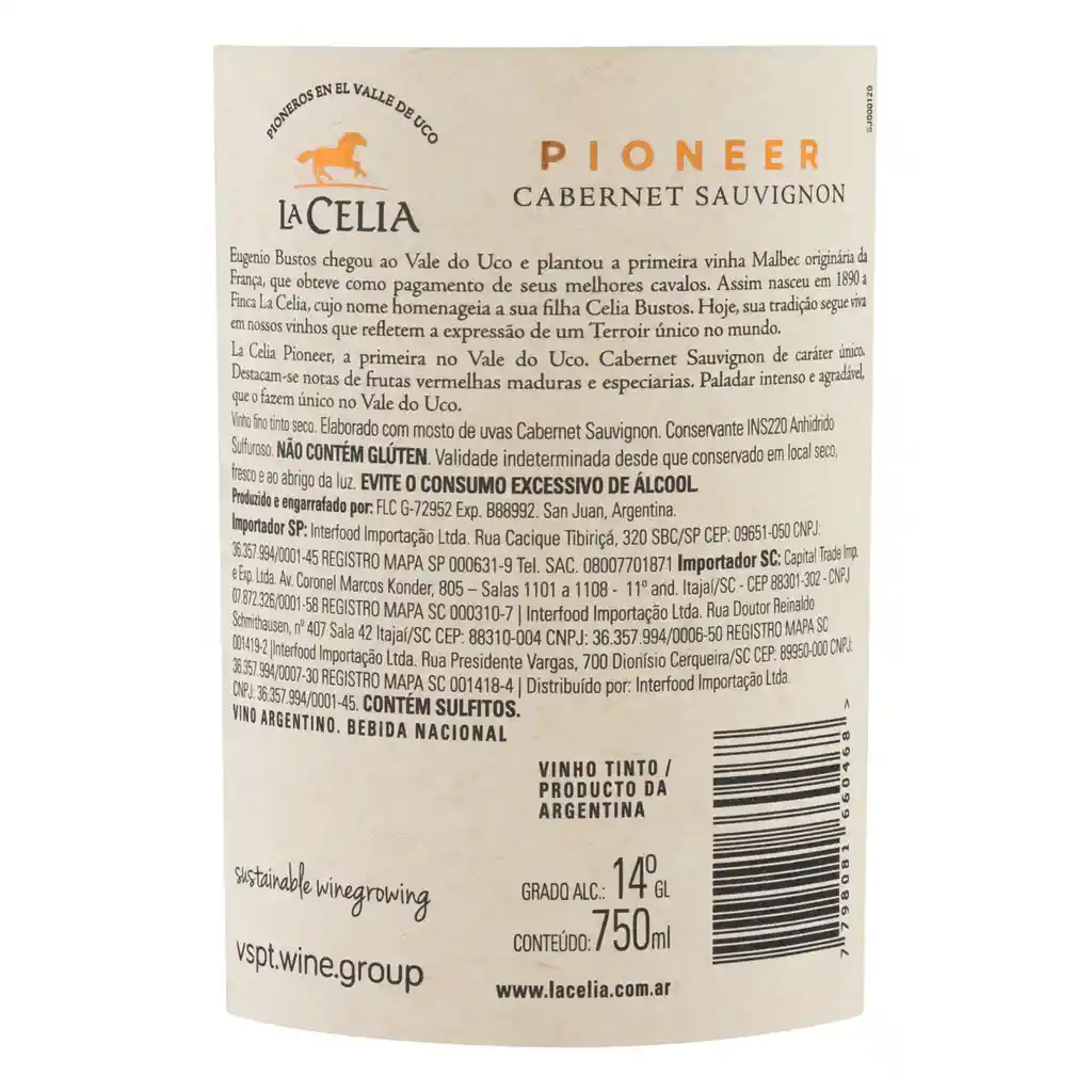 La Celia Vino Tinto Cabernet Sauvignon