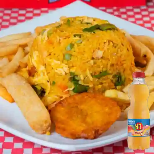 Combo Arroz con Pollo + Hit Mango 500 ml