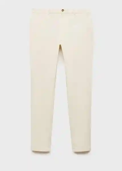 Pantalón Barna Crudo Talla 46 Hombre Mango