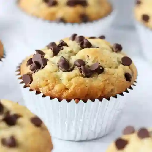 Cupcake con chips de chocolate