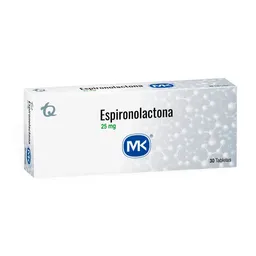 MK Espironolactona (25 mg) Tabletas