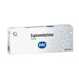 Mk Espironolactona (25 mg) 30 Tabletas