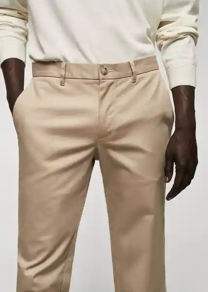 Pantalón Graham Beige Talla 46 Hombre Mango