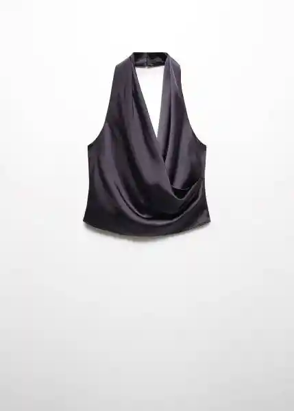 Top Peter Gris Talla L Mujer Mango