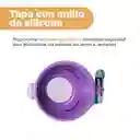 Vaso Plástico Con Correa de Snoopy Morado 640 mL Miniso