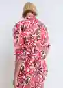 Camisa Julia Off White Talla M Mujer Mango