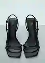 Sandalias Capsy Mujer Negro Talla 36 Mango