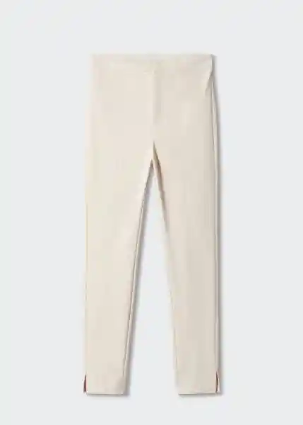 Pantalón Malu5-h Crudo Talla 34 Mujer Mango