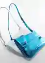 Bolso P Malika Turquesa Talla 99 Mujer Mango