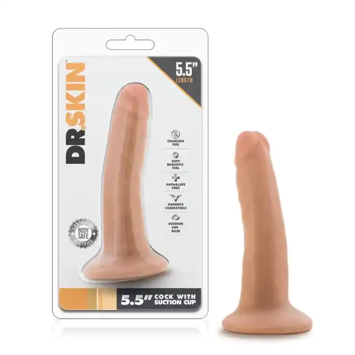 Dildo Realista Doctor Vainilla Con Chupa 14 Cm