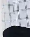 Camisa Button Down Plaid Masculino Blanco 0 Claro T. L Chevignon