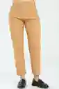 Pantalón Mom Cinco Bolsillos Color Beige Oscuro Talla 12 Ragged
