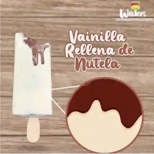 Paleta Vainilla Rellena de Nutella