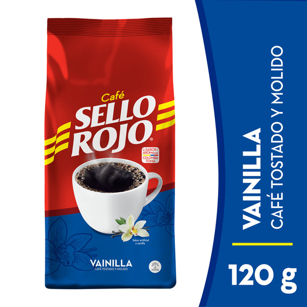 Sello Rojo Café Tostado Molido Aroma Vainilla 120 g
