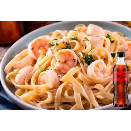 Combo Pasta de Camarones + Coca-Cola ZERO 400ml