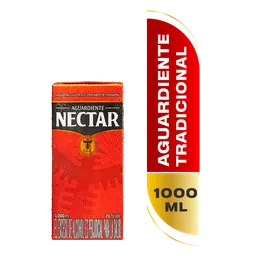 Aguardiente Nectar Rojo Tradicional 1000 ml