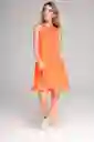 Vestido Prana Color Naranja Talla L Ragged