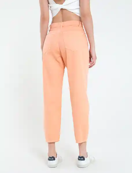 Pantalón Pepom Mujer Rosa Salmón Claro Talla 6 Naf Naf