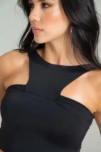 Crop Top Hudson Color Negro Talla XS Ragged