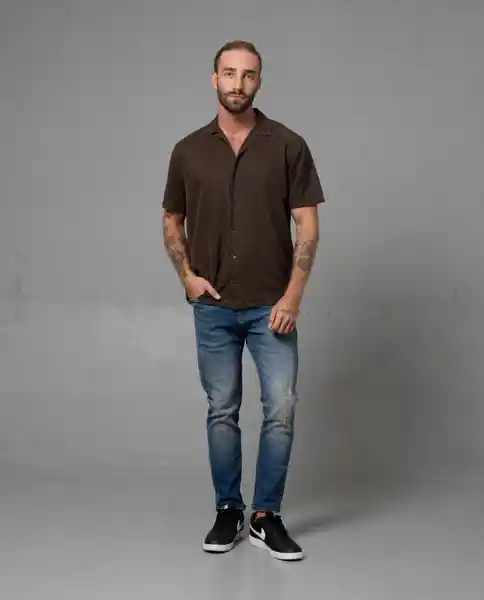 Camisa Hombre Café L 112 112G006_CAF190912 Rifle