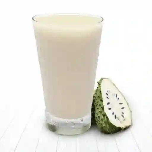 Jugo guanábana en leche