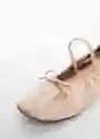 Zapatos Andrea Beige Talla 36 Mujer Mango