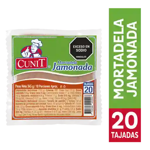 Mortadela Jamonada Cunit 345 g
