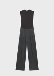 Enterizo Mono Irina Gris Medio Vigore Talla XS Mujer Mango