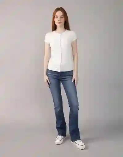 Camiseta Mujer Gris Talla: X-SMALL 9979006 American Eagle