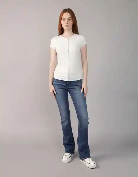 Camiseta Mujer Gris Talla: X-SMALL 9979006 American Eagle