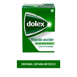 Dolex Acetaminofen Sobre Analgesico Alivio del Dolor y la Fiebre