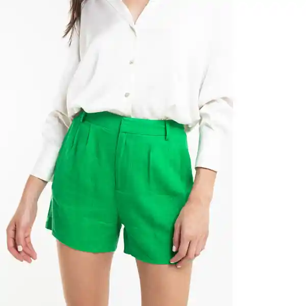 Short Felo Mujer Verde Antioquia Oscuro Talla 6 452E305 Naf Naf