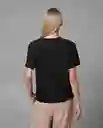 Camiseta Mujer Negro Talla L 202G011 Rifle