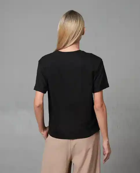 Camiseta Mujer Negro Talla L 202G011 Rifle