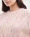 Camiseta Tejida Soft Rosa Oleo Medio Talla M Chevignon