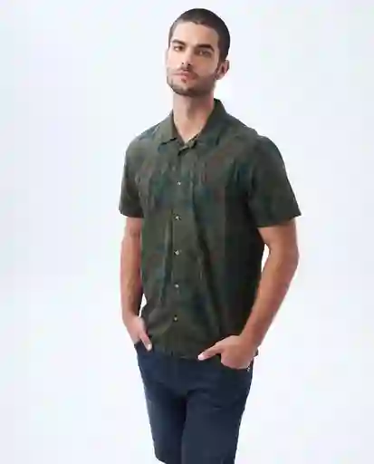 Camisa Hombre Verde Talla S 812F003 Americanino