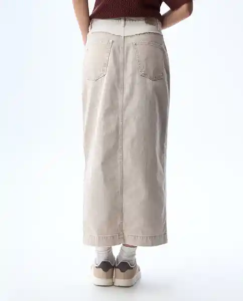 Falda Mujer Crudo Talla S 641G000_CRU120304 Americanino