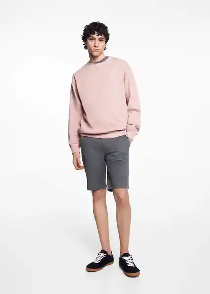 Buzo Sudadera Respect Rosa Pastel Talla 18 Niños Mango