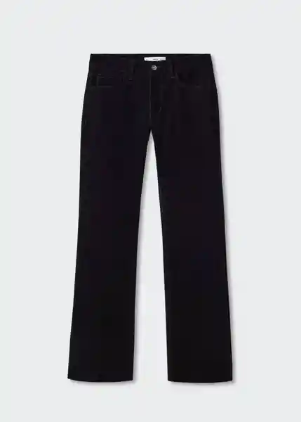 Pantalón Jean Velvet Negro Talla 42 Mujer Mango