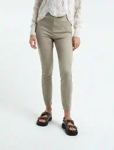 Pantalón Saeus Mujer Gris Rocoso Claro Talla S 539E331 Naf Naf