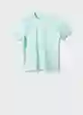 Camiseta Cherlo-H Menta Talla M Hombre Mango