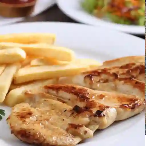 Pechuga papita frita