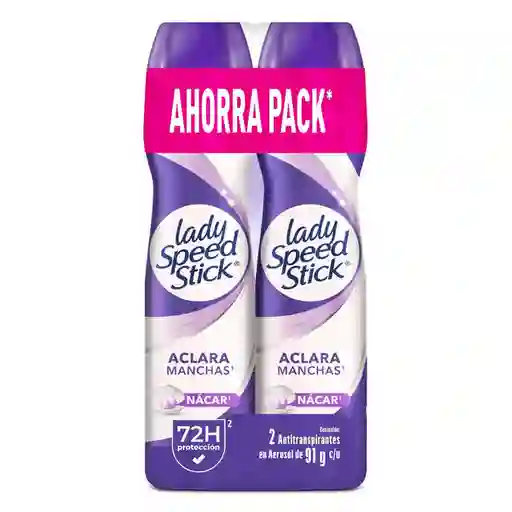 Desodorante Mujer Lady Speed Stick Derma + Aclarado 91 g x 2 Und