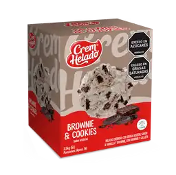 Crem Helado Helado de Brownie & Cookies