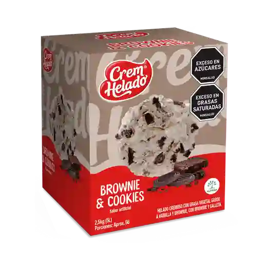 Crem Helado Helado de Brownie & Cookies