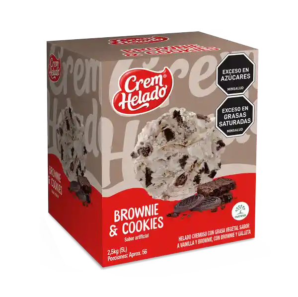 Crem Helado Helado de Brownie & Cookies
